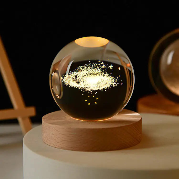 Space Themed Solar System Crystal Ball LED Night Light
