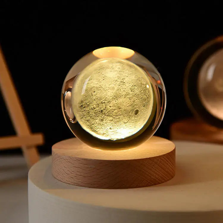 Space Themed Solar System Crystal Ball LED Night Light