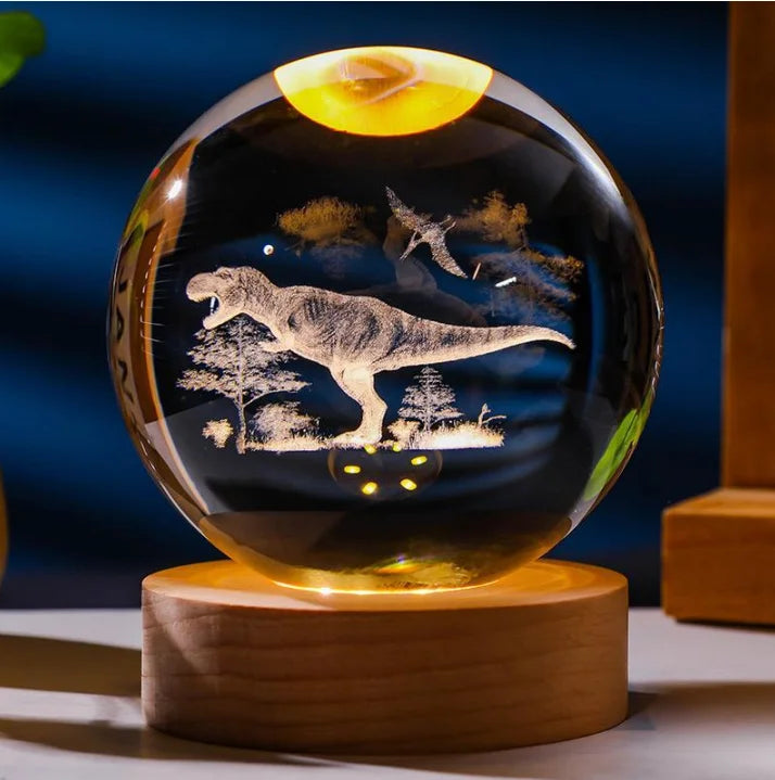 Space Themed Solar System Crystal Ball LED Night Light