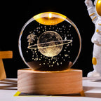 Space Themed Solar System Crystal Ball LED Night Light