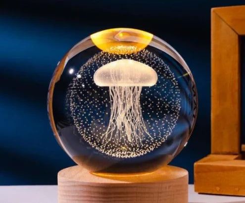 Space Themed Solar System Crystal Ball LED Night Light