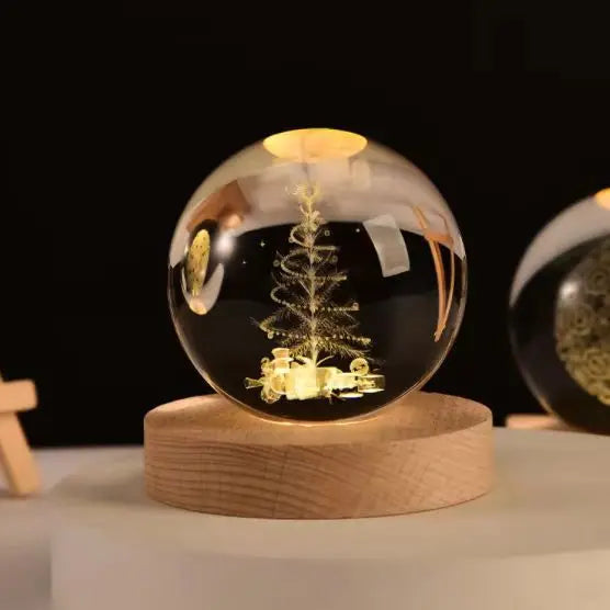 Space Themed Solar System Crystal Ball LED Night Light