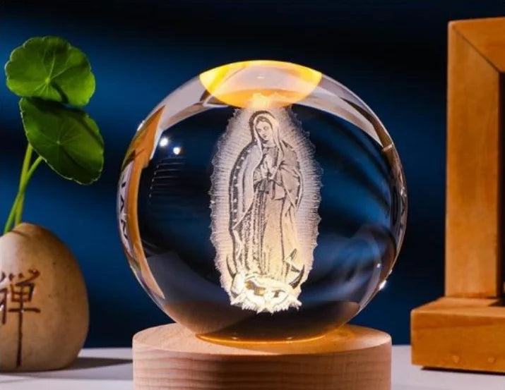 Space Themed Solar System Crystal Ball LED Night Light