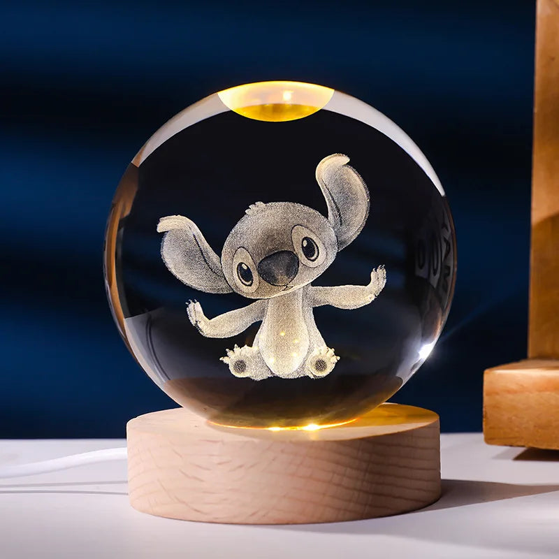 Space Themed Solar System Crystal Ball LED Night Light